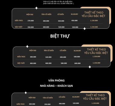 Báo Giá Thiết Kế 
