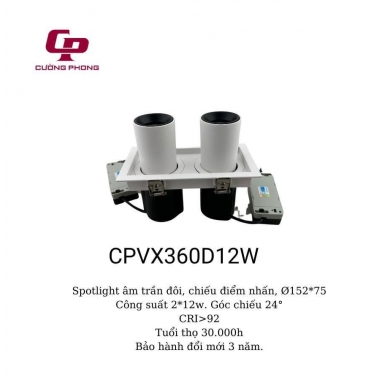 Đèn spotlight CPVX360D12W